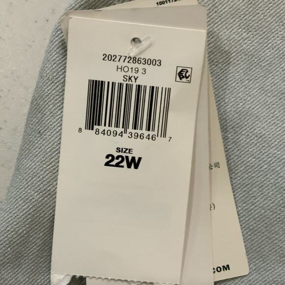 Ralph Lauren Pant Womens Plus Size 22 Mid Rise Straight Stretch Streetwear NWT - Picture 10 of 14